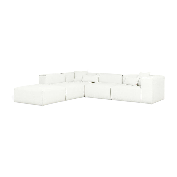 Nest Modular 5-PC Sectional in (Left Facing) Morris Bone