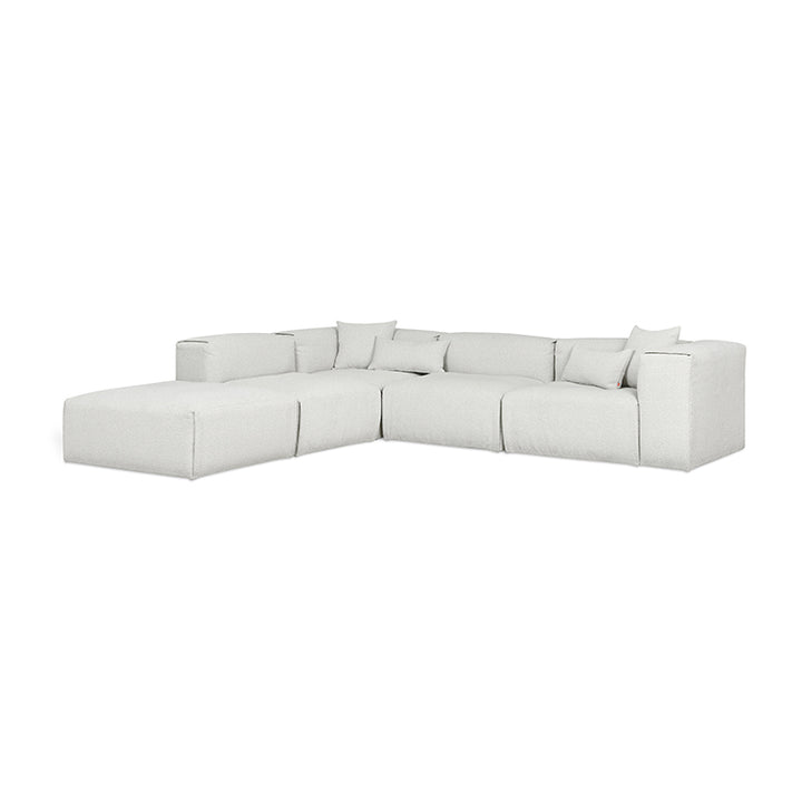 Nest Modular 5-PC Sectional in (Left Facing) Morris Fog