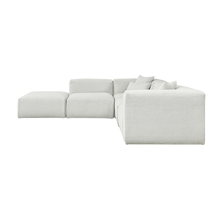 Nest Modular 5-PC Sectional in (Left Facing) Morris Fog