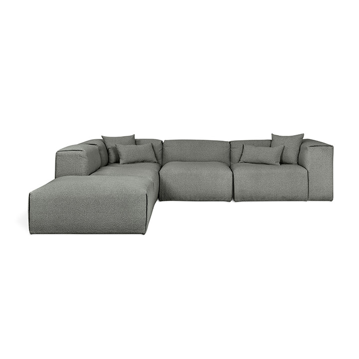 Nest Modular 5-PC Sectional in (Left Facing) Morris Scoria
