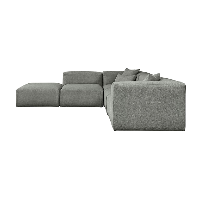 Nest Modular 5-PC Sectional in (Left Facing) Morris Scoria
