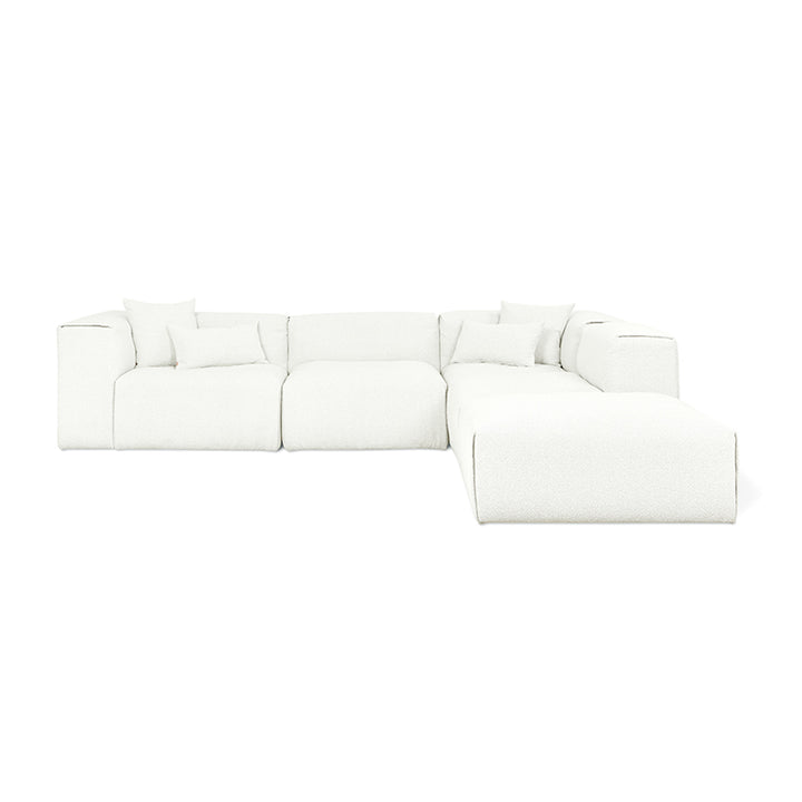 Nest Modular 5-PC Sectional in (Right Facing) Morris Bone