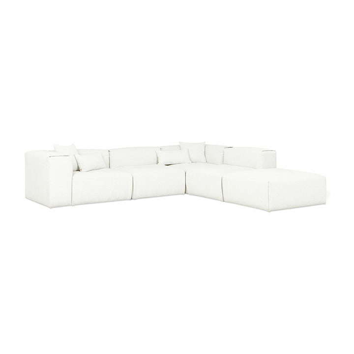 Nest Modular 5-PC Sectional in (Right Facing) Morris Bone