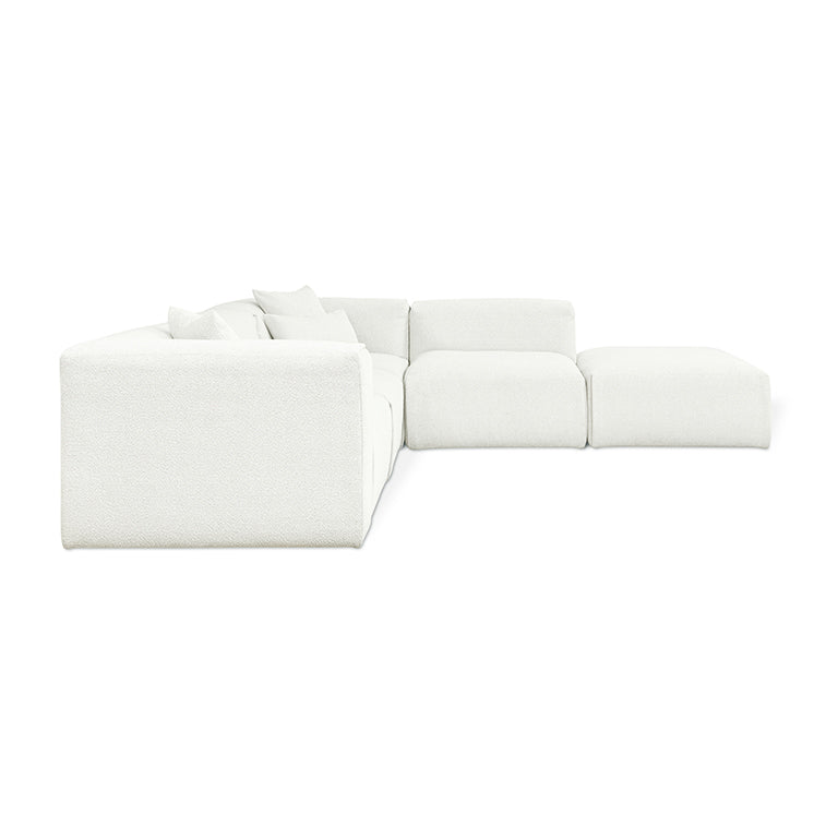 Nest Modular 5-PC Sectional in (Right Facing) Morris Bone