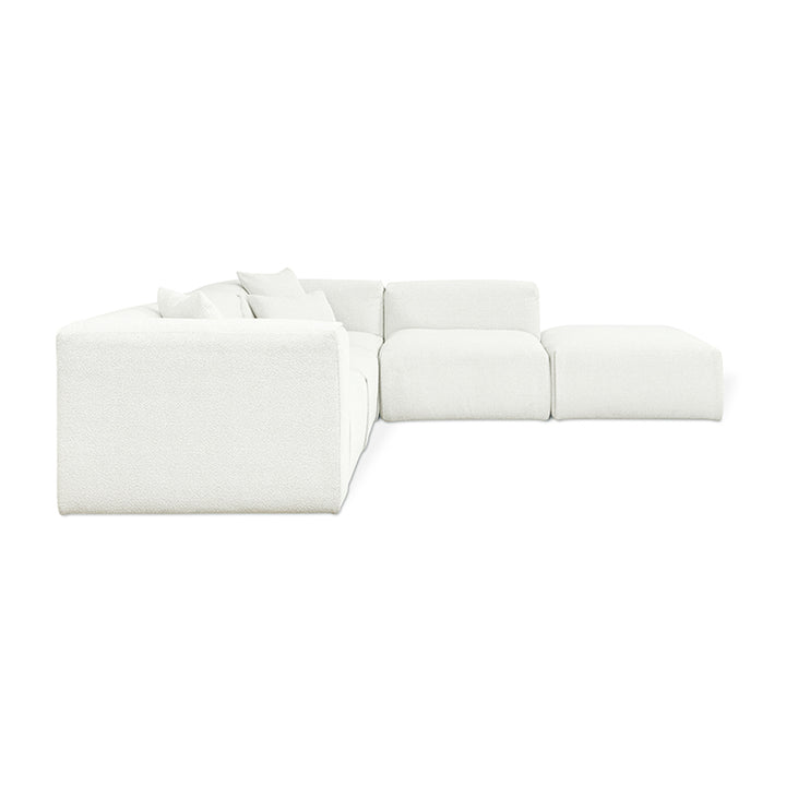 Nest Modular 5-PC Sectional in (Right Facing) Morris Bone
