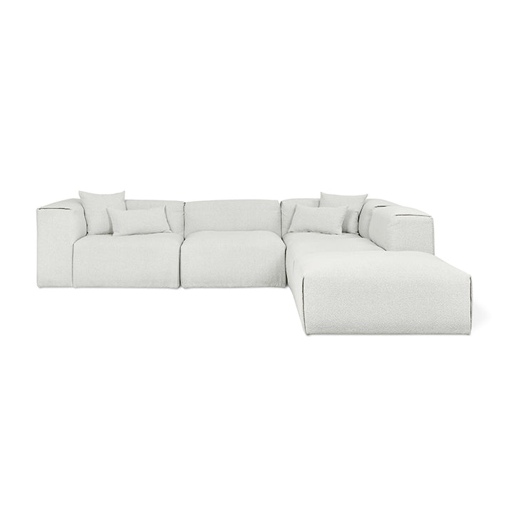 Nest Modular 5-PC Sectional in (Right Facing) Morris Fog
