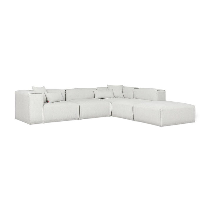 Nest Modular 5-PC Sectional in (Right Facing) Morris Fog