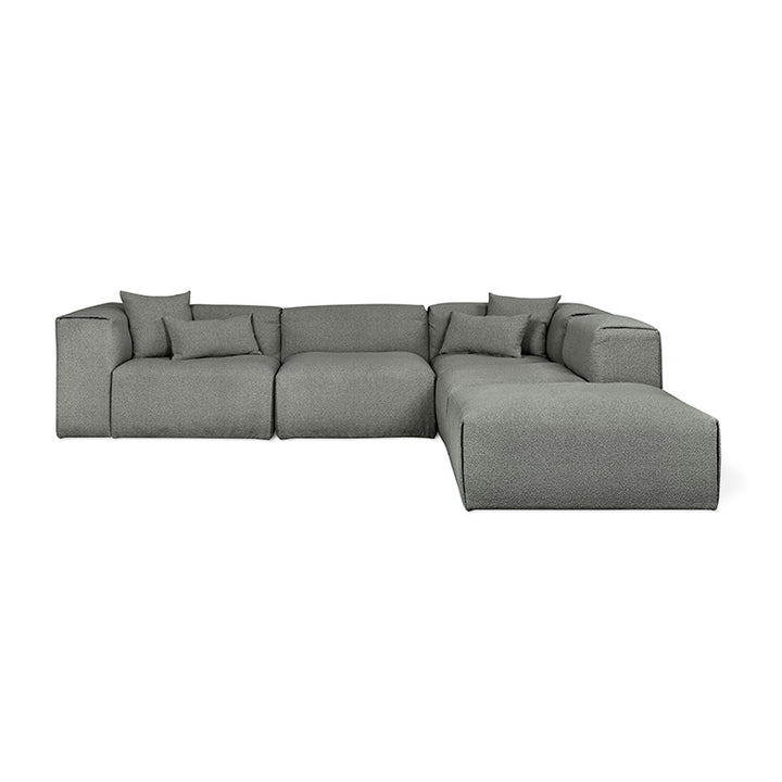 Nest Modular 5-PC Sectional in (Right Facing) Morris Scoria