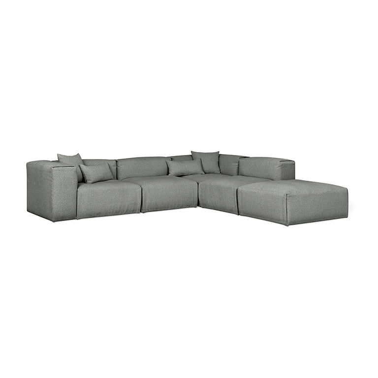 Nest Modular 5-PC Sectional in (Right Facing) Morris Scoria