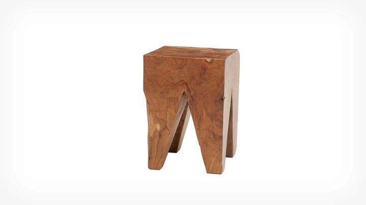 Solid Teak Stool - Square