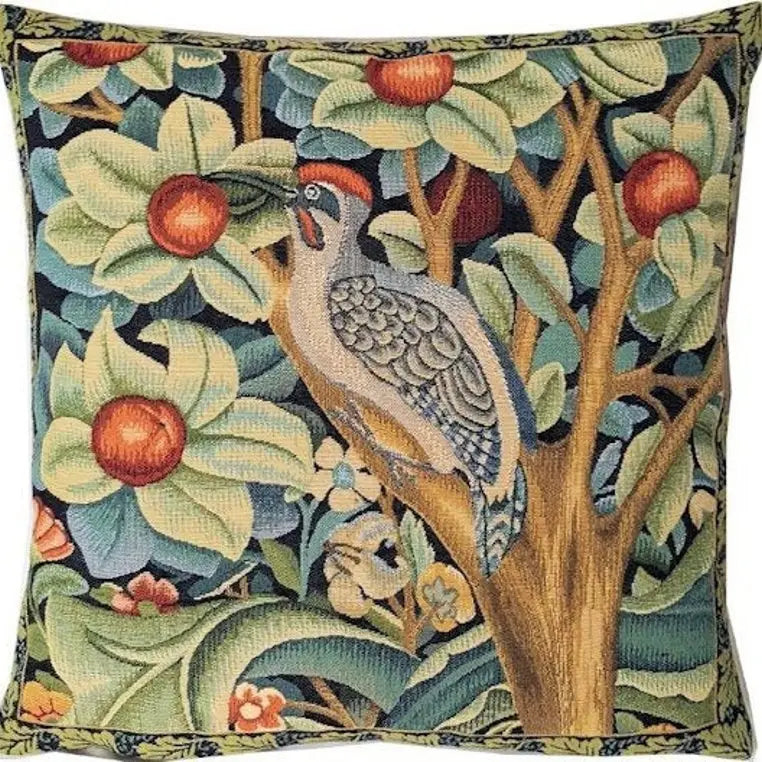 Orchard Woodpecker Cushion - William Morris