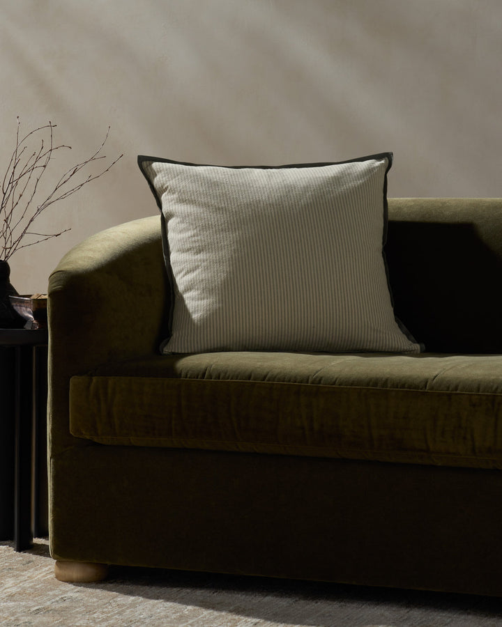 Jeremiah Blue Stripe Cushion 22"x22"