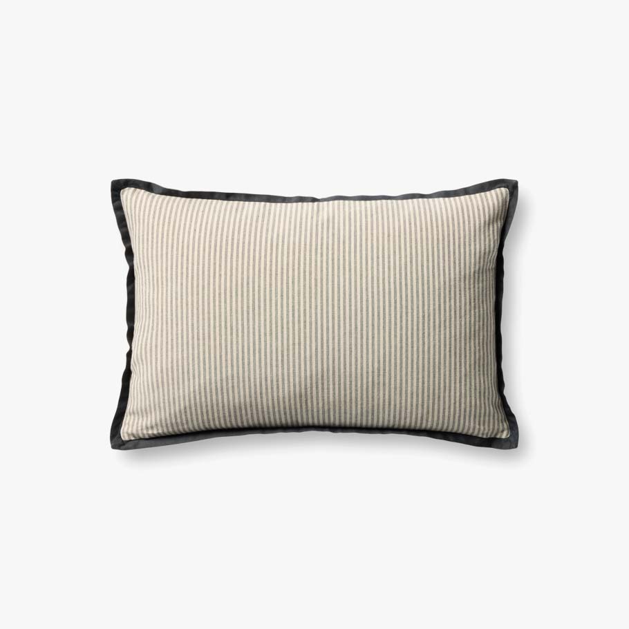 Jeremiah Black Stripe Cushion 13"x21"