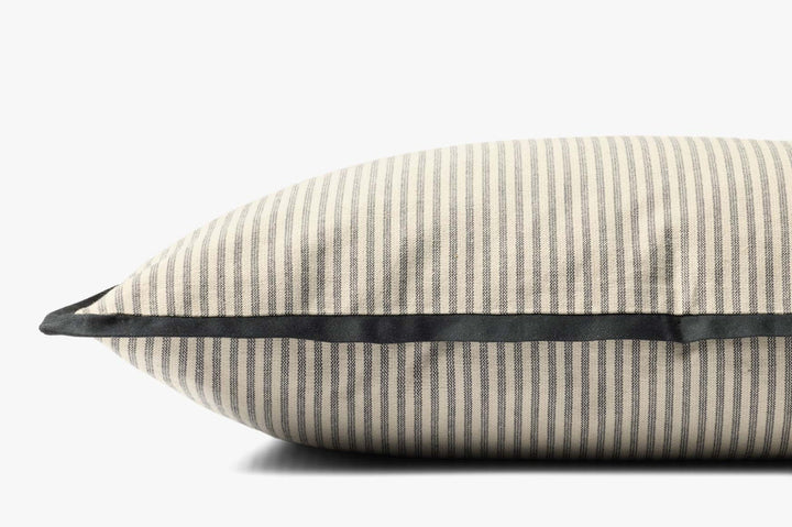Jeremiah Black Stripe Cushion 13"x21"