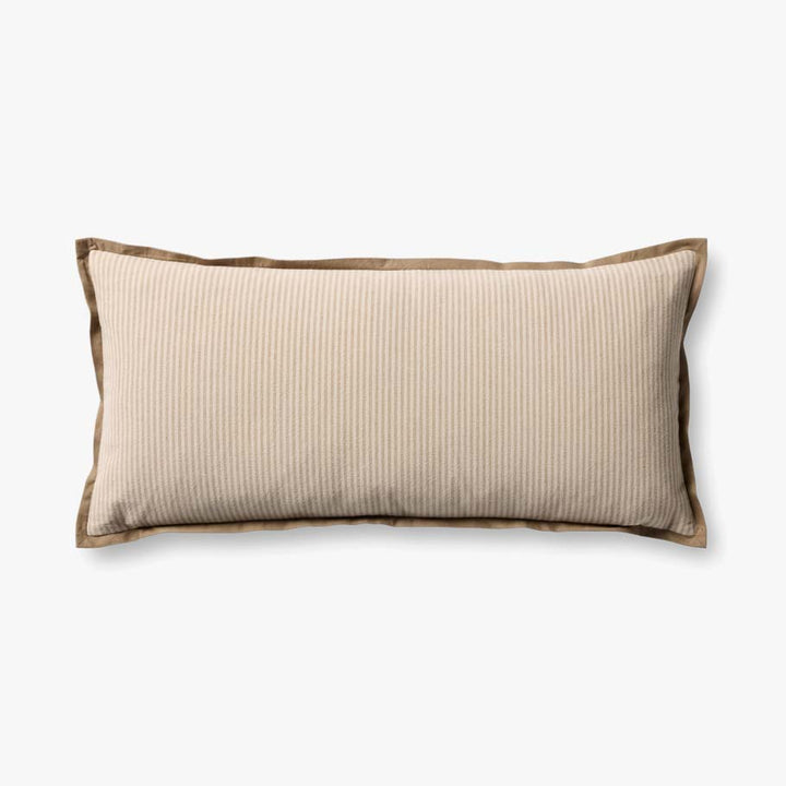 Jeremiah Brown Stripe Cushion 12"x27"