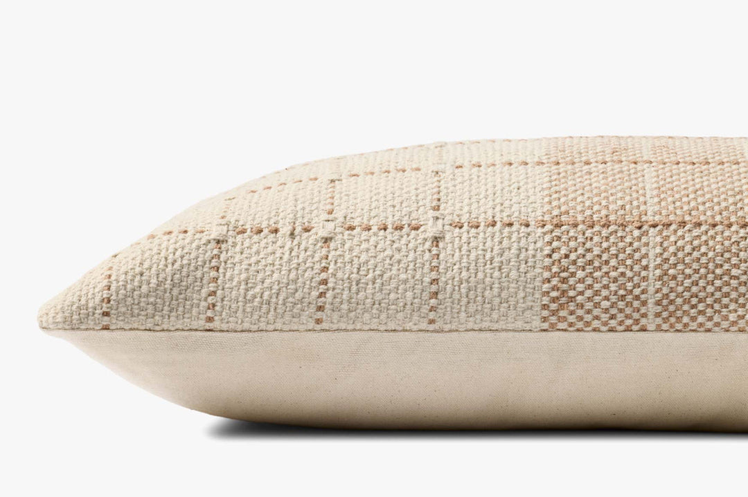 Rust Windowpane Cushion, 12" x 27"