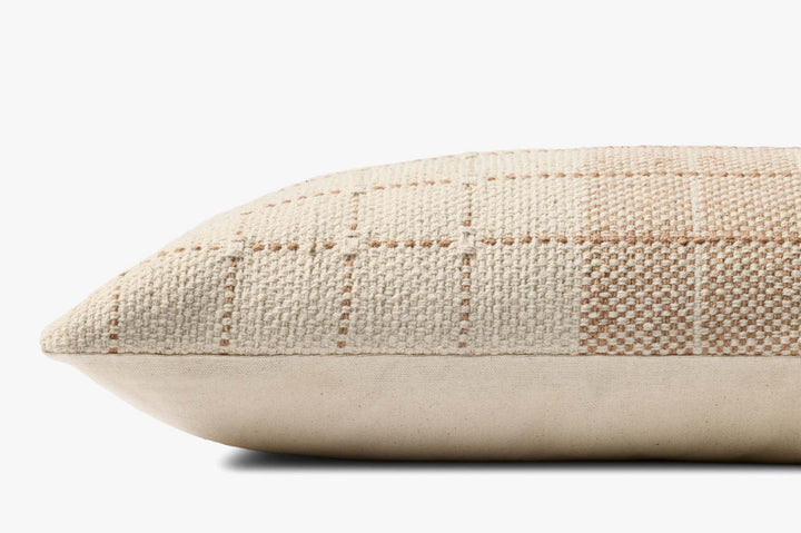 Rust Windowpane Cushion, 12" x 27"
