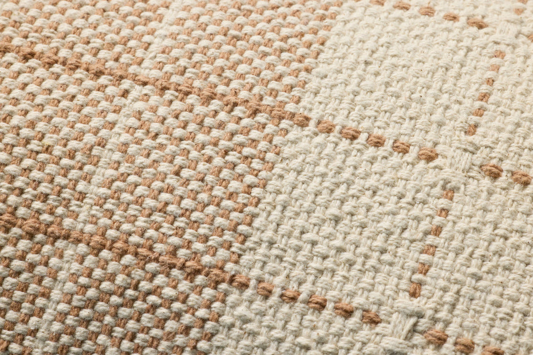 Rust Windowpane Cushion, 12" x 27"