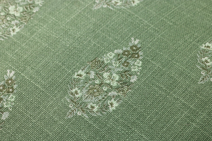 Paisley Green Cushion 22" x 22"