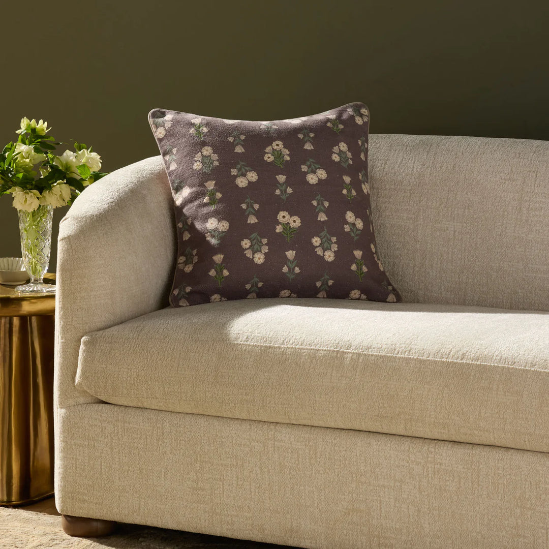 Posie Cushion, Mauve - 20" x 20"