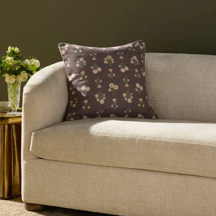 Posie Cushion, Mauve - 20" x 20"