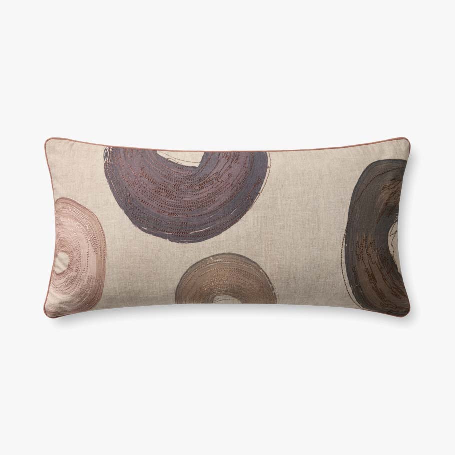 Blush Circles Cushion 12"x 27"