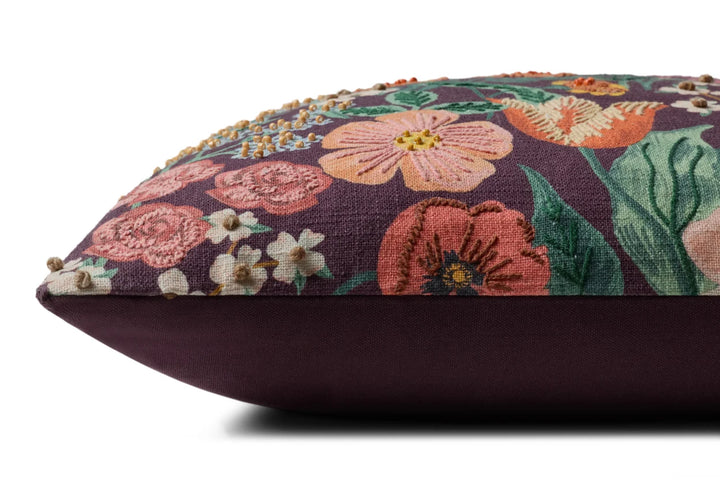 Blossom Cushion, Burgundy - 20" x 20"