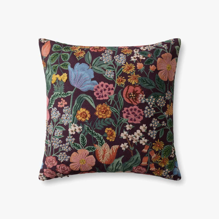 Blossom Cushion, Burgundy - 20" x 20"