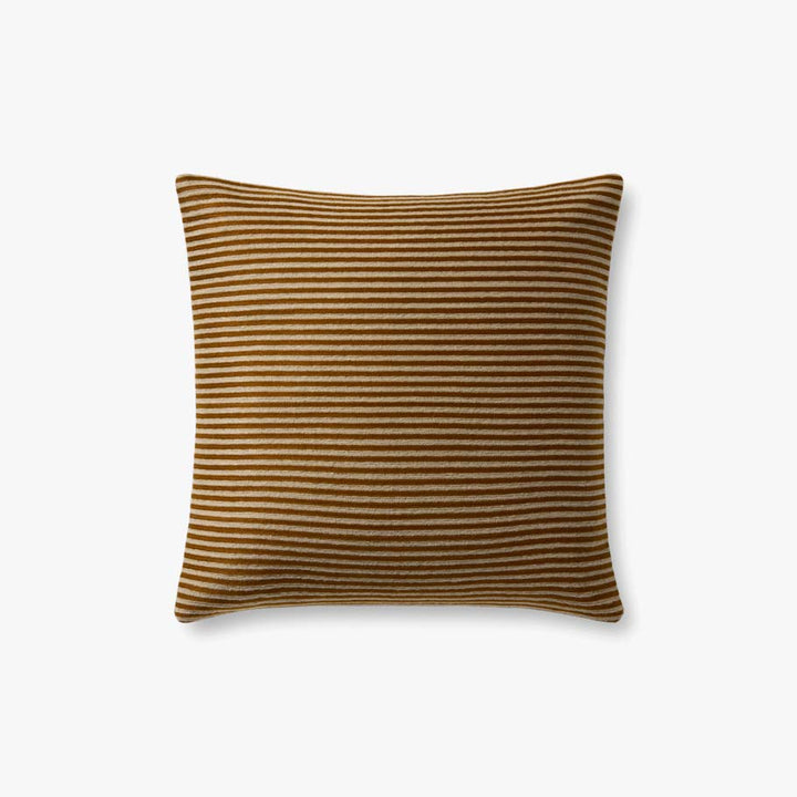 Striped Cushion, Mustard 18" x 18"