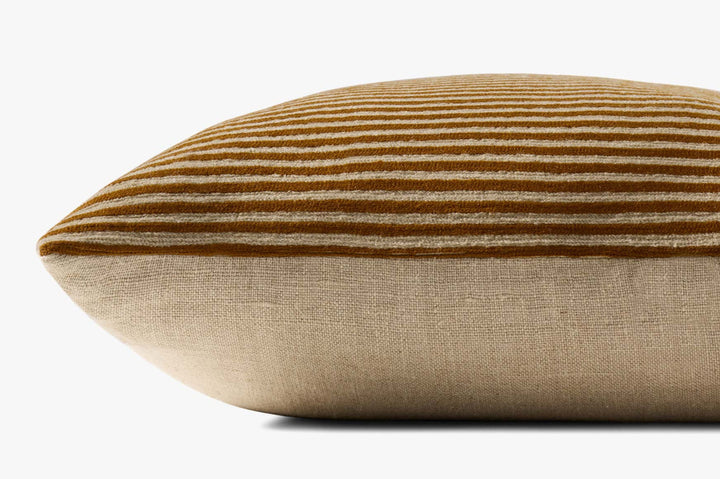 Striped Cushion, Mustard 18" x 18"