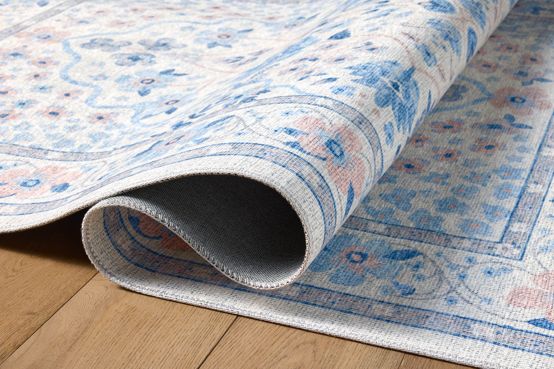 Rifle Paper Co. x Loloi Palais Snow / Sky Rugs