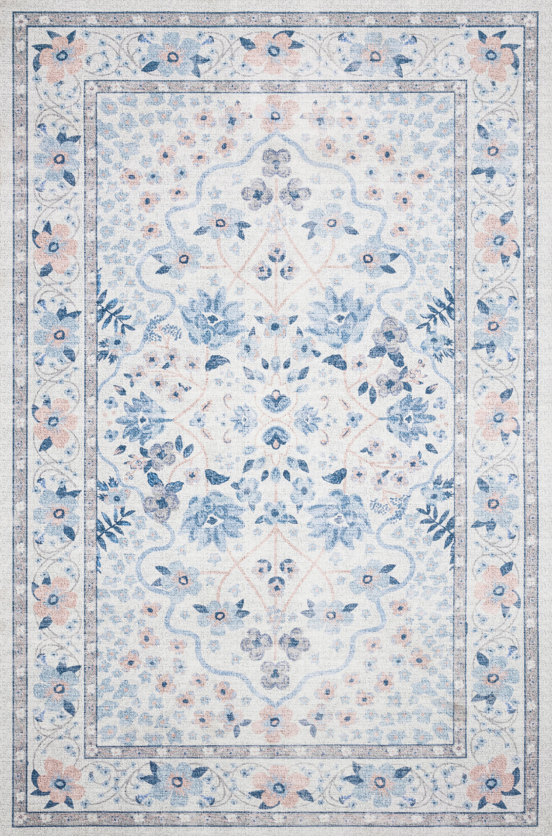 Rifle Paper Co. x Loloi Palais Snow / Sky Rugs