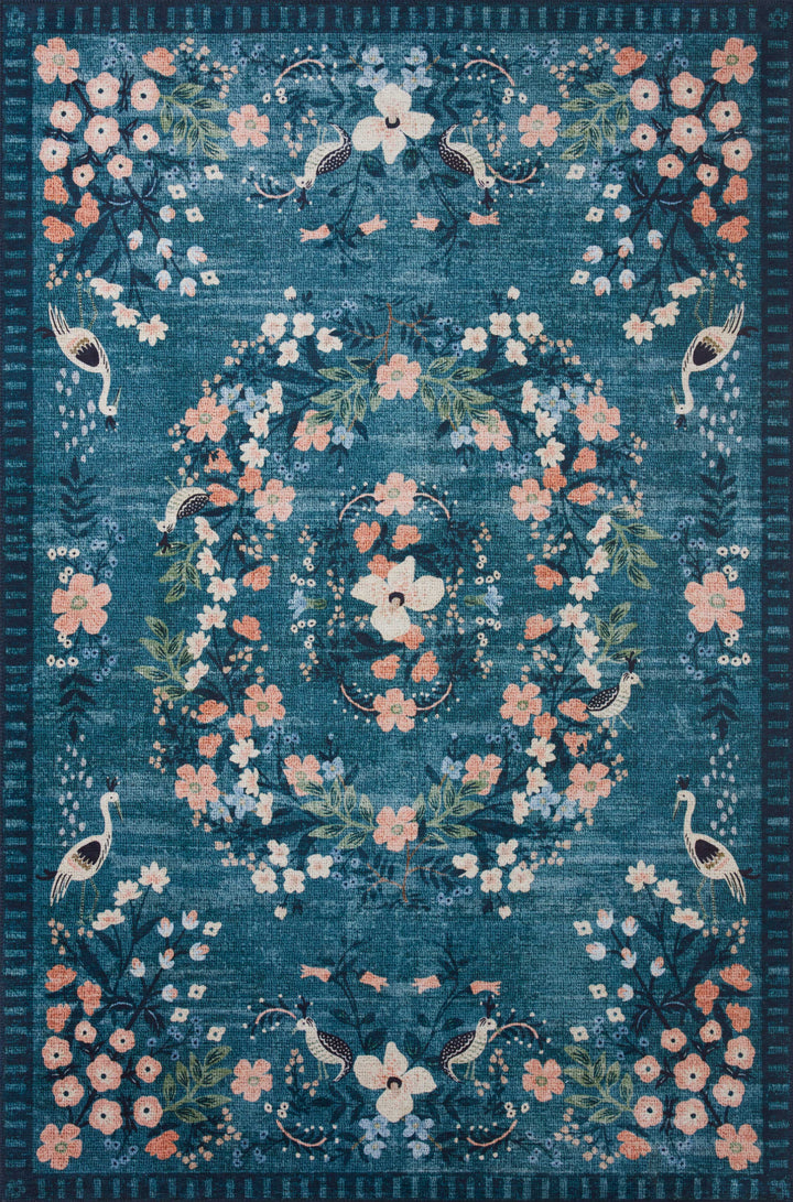 Rifle Paper Co. x Loloi Palais Teal Rugs