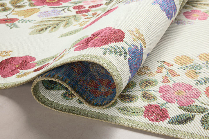 Rifle Paper Co. x Loloi Perennial Cream Rugs