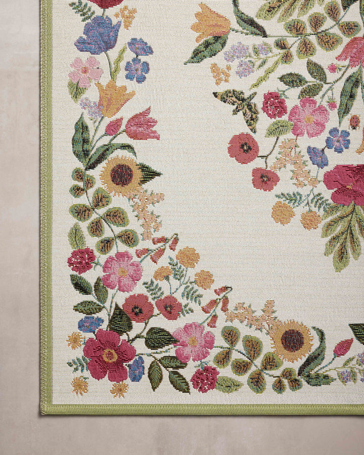 Rifle Paper Co. x Loloi Perennial Cream Rugs