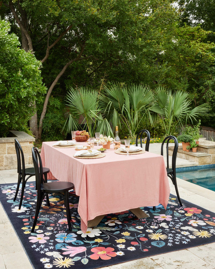 Rifle Paper Co. x Loloi Perennial Black Rugs