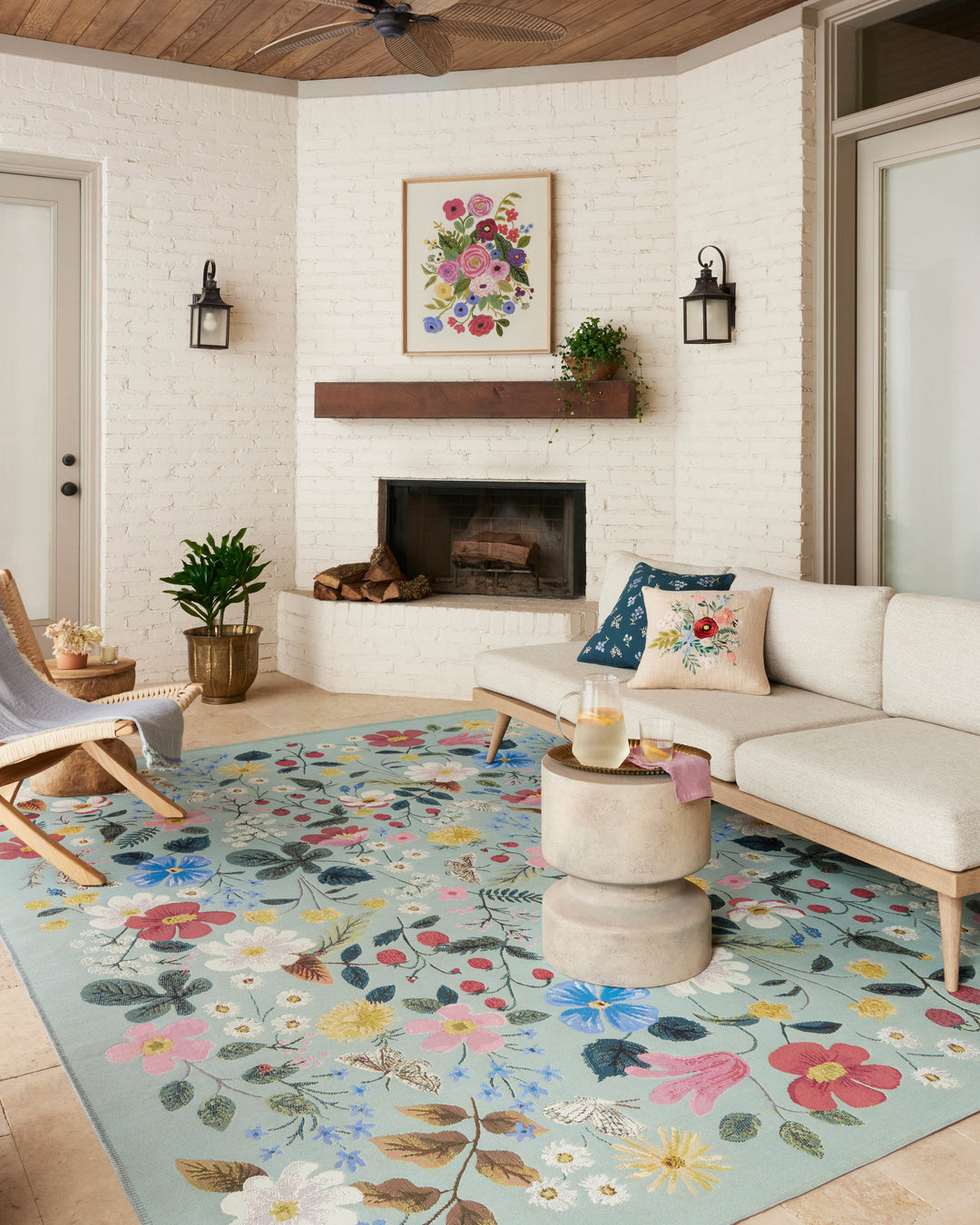 Rifle Paper Co. x Loloi Perennial Mint Rugs