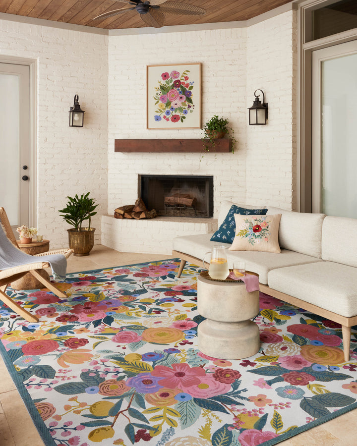 Rifle Paper Co. x Loloi Perennial Rose / Multi Rugs