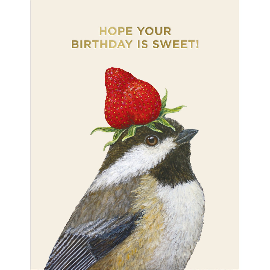 Sweet Chickadee Birthday Card