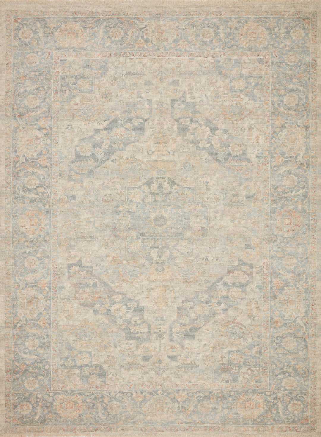 Loloi Priya Bone / Bluestone Rugs