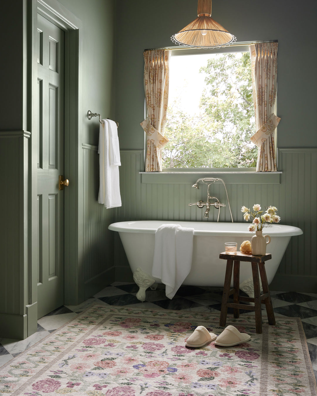 Rifle Paper Co. x Loloi Rosa Ivory Rugs