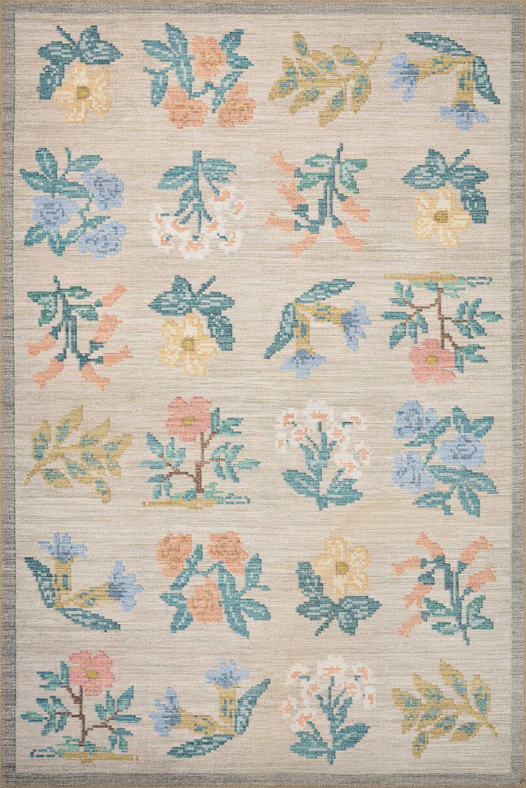 Rifle Paper Co. x Loloi Rosa Cream Rugs