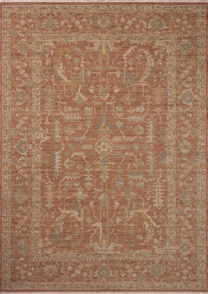 Loloi Reign Terracotta / Sky Rug 12'-7" x 12'-7" Square