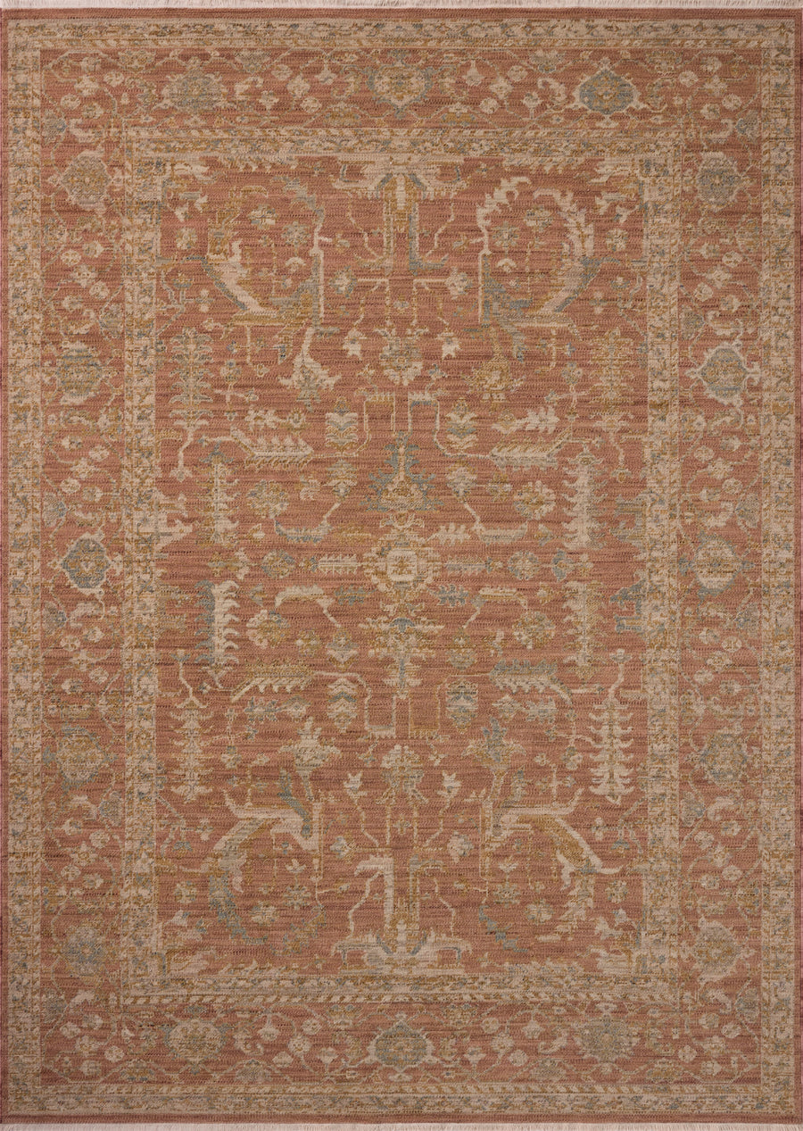 Loloi Reign Terracotta / Sky Rug 12'-7" x 12'-7" Square