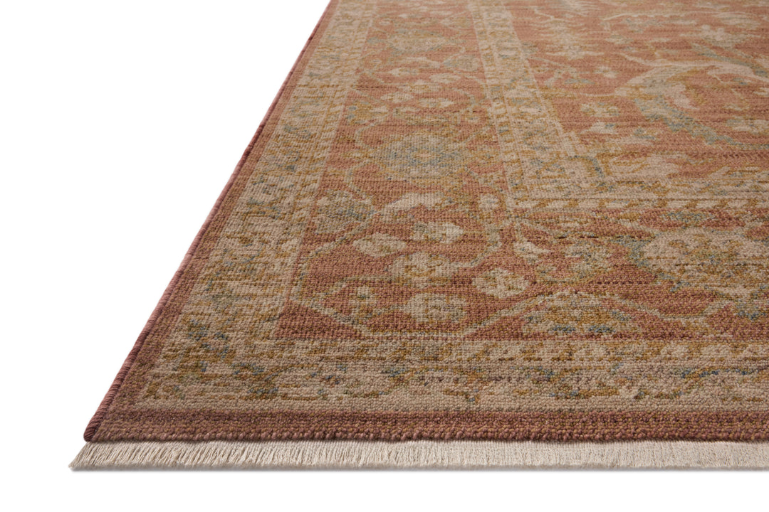 Loloi Reign Terracotta / Sky Rug detail image