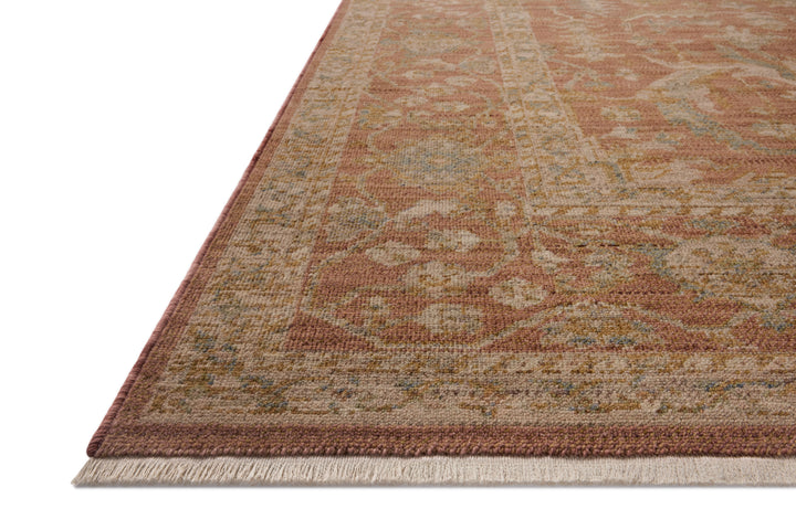 Loloi Reign Terracotta / Sky Rug detail image