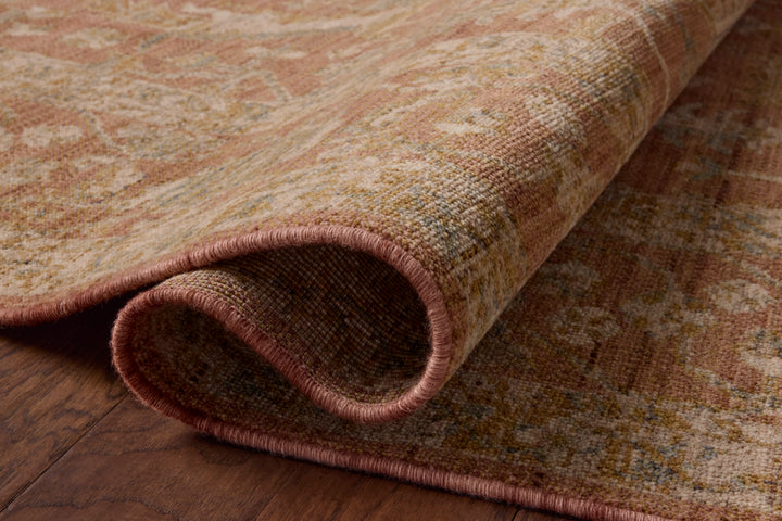Loloi Reign Terracotta / Sky Rug detail image
