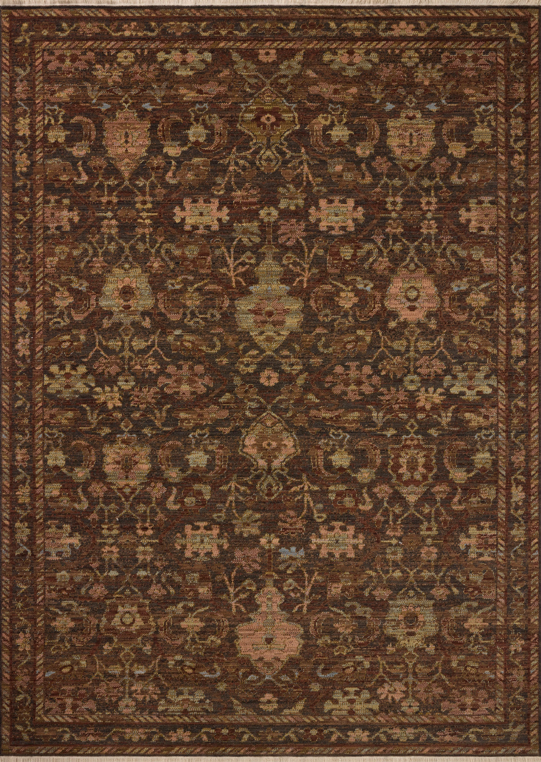 Loloi Reign Earth / Clay Rug 12'-7" x 12'-7" Square