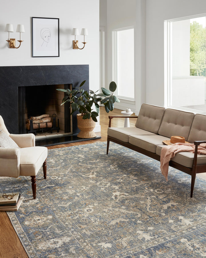 Chris Loves Julia x Loloi Rosemarie Sand / Lagoon Rugs