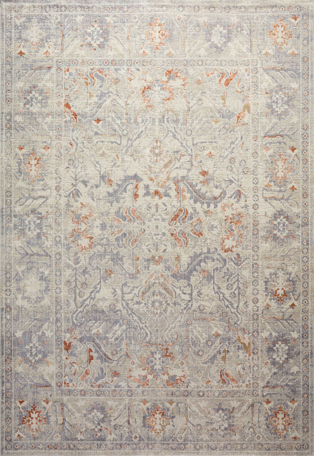 Chris Loves Julia x Loloi Rosemarie Oatmeal / Lavender Rugs